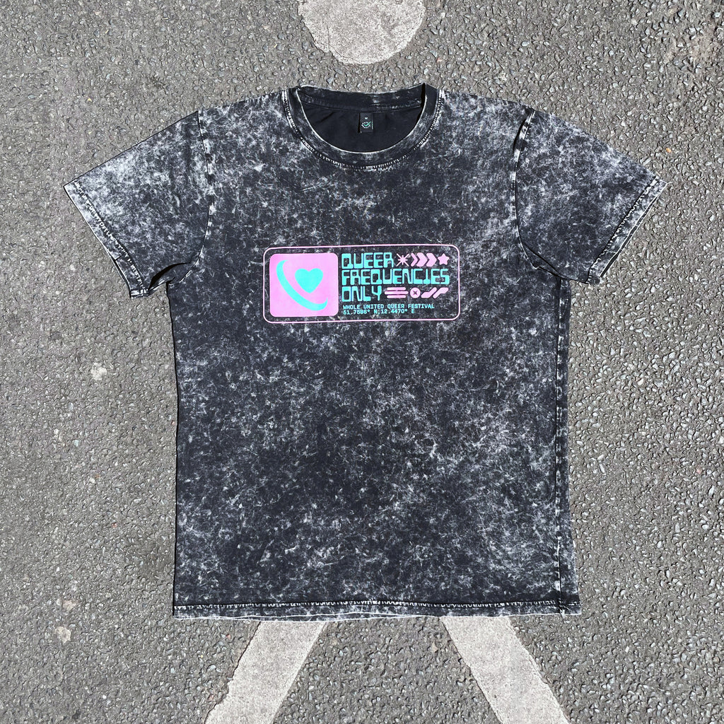 "QUEER FREQUENCIES ONLY" T-SHIRT