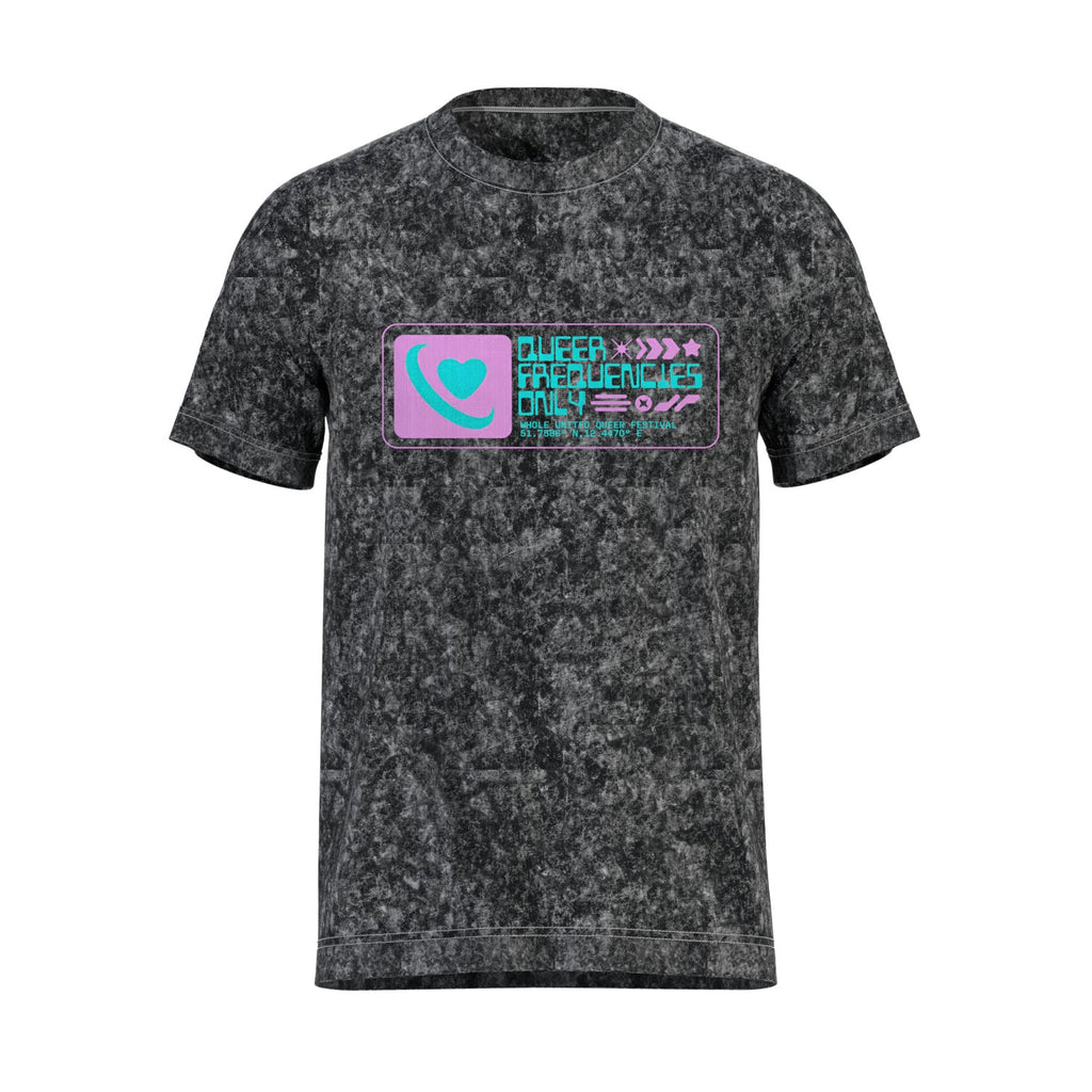 "QUEER FREQUENCIES ONLY" T-SHIRT